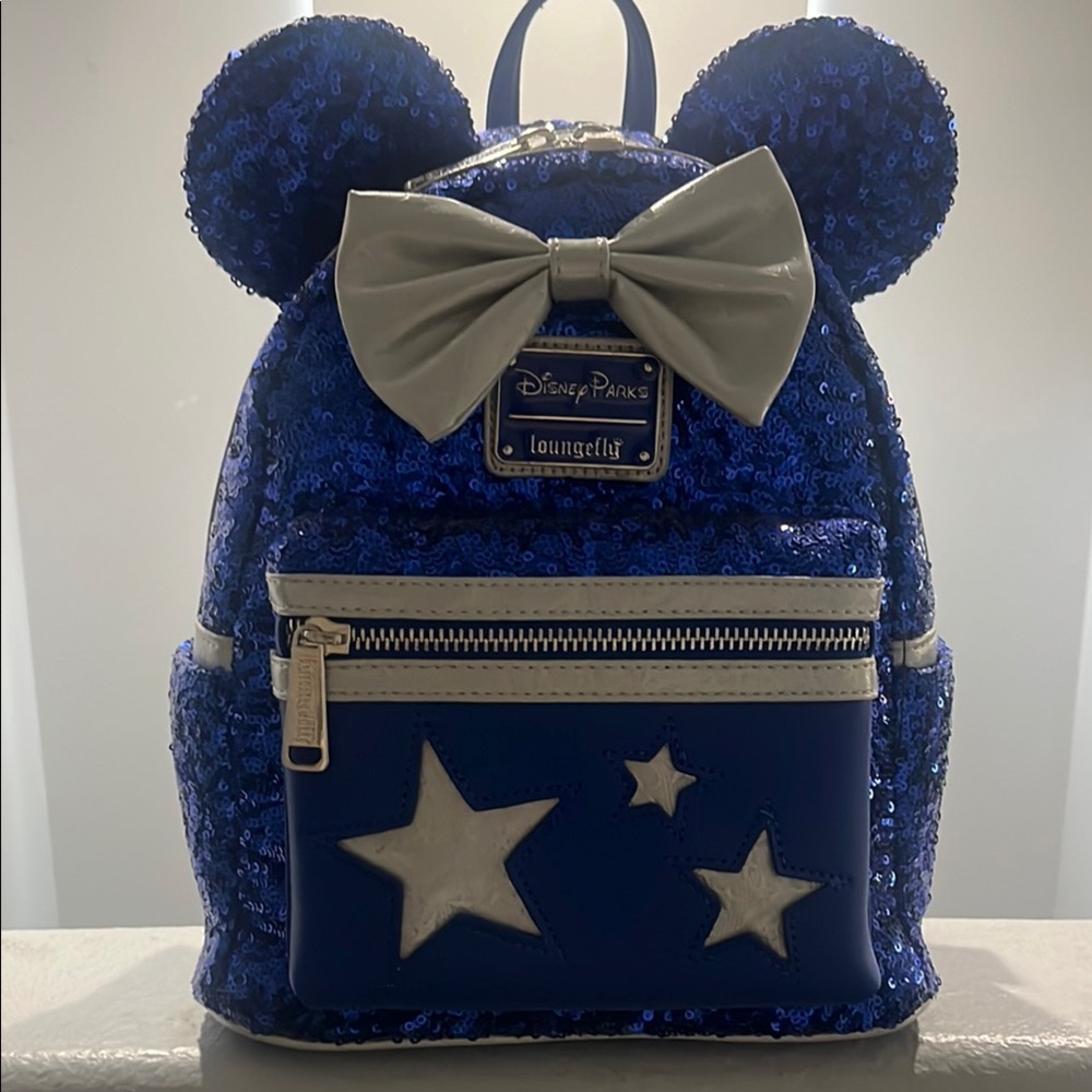 Loungefly Wishes Come True Blue mini backpack